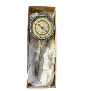 Vintage Mileage calculator tool Map Measure West Germany Metal Dial Cartography
